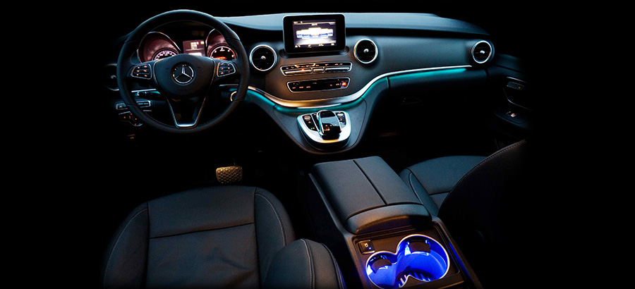 Mercedes Benz V class interior front GTLM Limousine