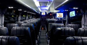 gtlm limousine service, fleet mercedes benz, bus 48 seater coach hire interior
