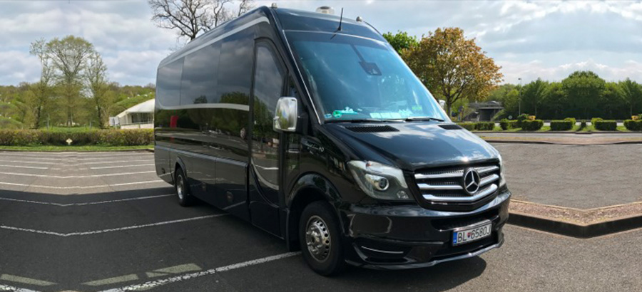 gtlm limousine service, fleet mercedes benz, sprinter minibus 19 seaters high deck