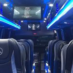 gtlm limousine service, fleet mercedes benz, sprinter minibus 19 seaters interior